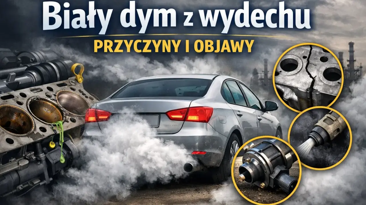Biały dym z wydechu samochodu, uszkodzony blok silnika i wtryskiwacz. Przyczyny i objawy problemów z autem.