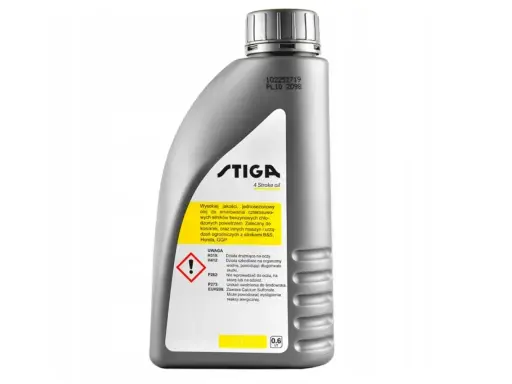 Olej STIGA 4 Stroke oil SAE 30. To wysokiej jakości olej jednosezonowy do silników czterosuwowych, idealny do kosiarek i innych urządzeń ogrodniczych.