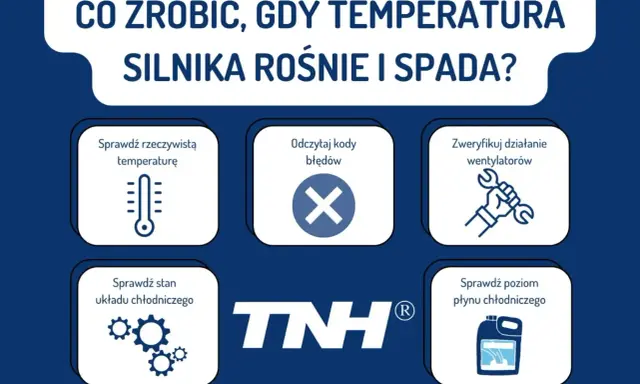 Co zrobić, gdy temperatura silnika diesel rośnie i spada? Sprawdź rzeczywistą temperaturę, stan układu chłodniczego i poziom płynu chłodniczego.