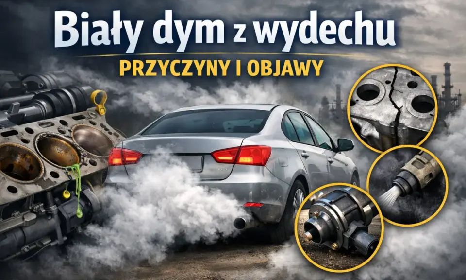 Biały dym z wydechu samochodu, uszkodzony blok silnika i wtryskiwacz. Przyczyny i objawy problemów z autem.